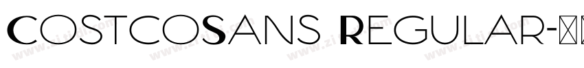 CostcoSans Regular字体转换 CostcoSans Regular字体转换